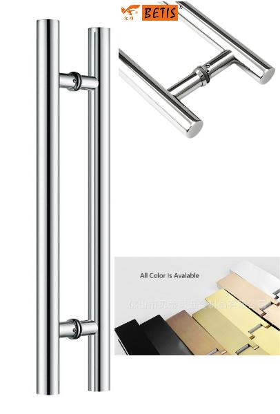 OEM Frameless Wholesale Stainless-Steel Door Handle Bathroom Shower Enclosure Glass Hardware Accessories Fittings Grab Bar Towel Bar Two-Sides Pull Handle