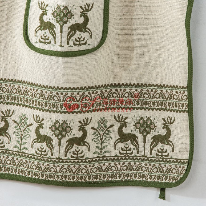 Hot Selling Cotton Hemp Comfortable Simple Jacquard Kitchenware Apron