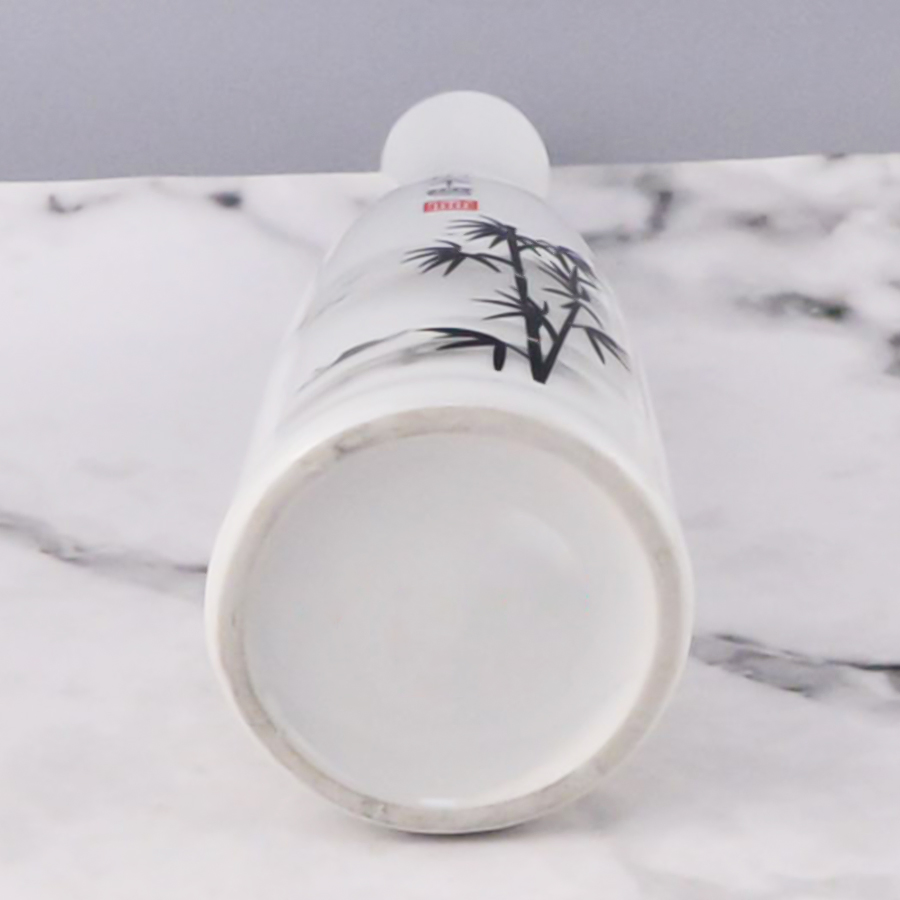 Custom White Premium Ceramic Oil Bottle 750 Ml