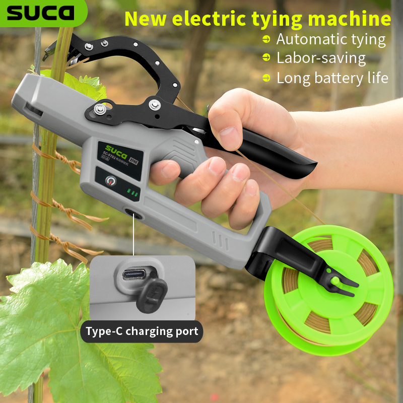 Suca Electric Plant Tying Machine Cordless Tying Machine for Easy Vine Binding