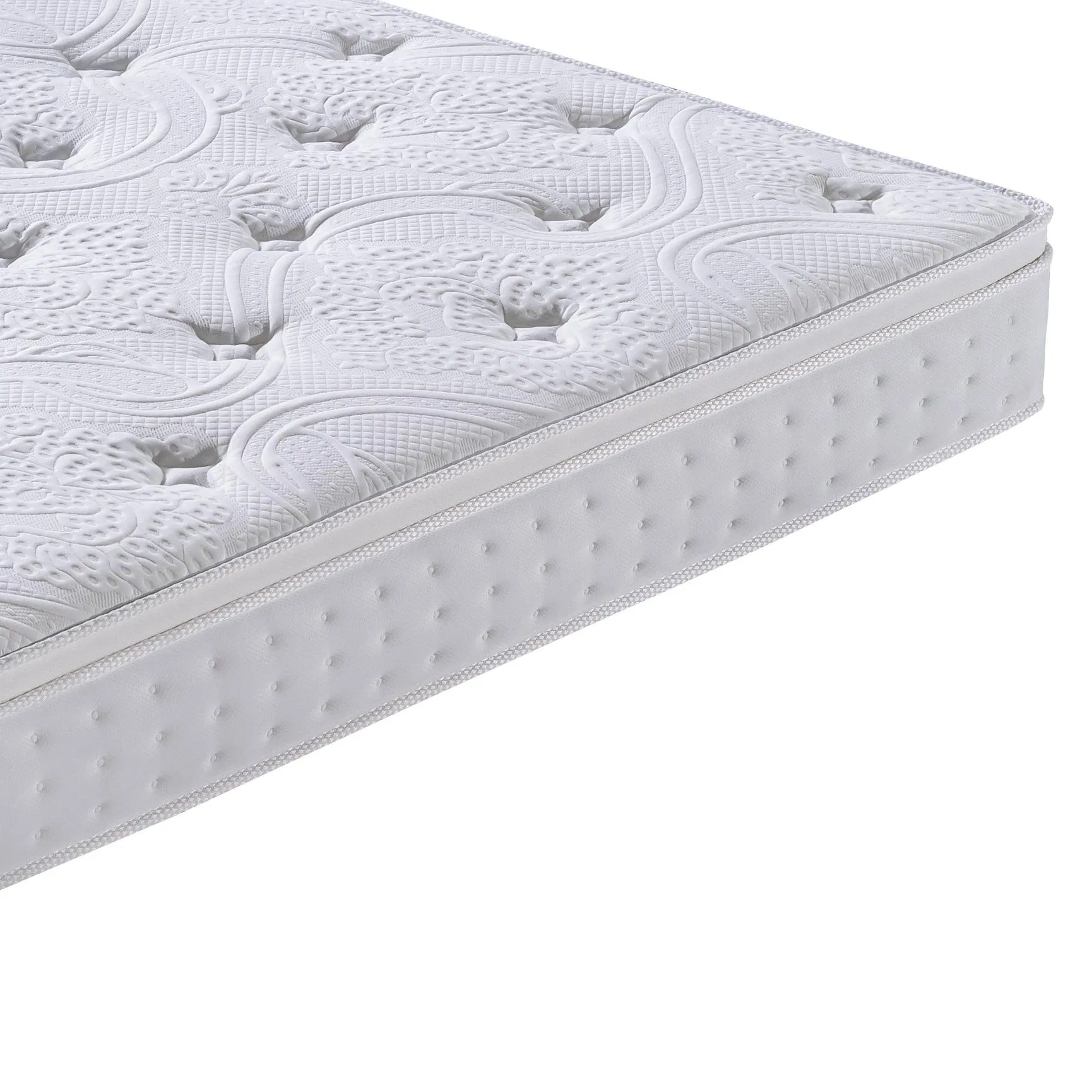 Bedding Sleep-Aiding Simple Mattress Home Furniture Spandex Knitted Elasticity Sponge Natural Latex Pocketed Spring Mattress