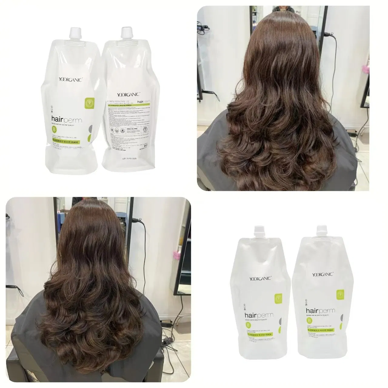 Professional Moisture Texture Curl Hot Perm Liquid Glossy Keratin Wave Perming Cream Digital Perm Lotions 1000ml*2