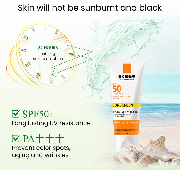 Private Label SPF 50 Sunscreen Cream Anti UV for Sun Protection for Black Skin Sunscreen Stick Manufacturer