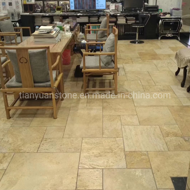 Polished/Honed/Flamed/Antique Beige Limestone French Pattern Floor Tile