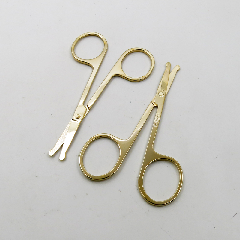 High Quality Beauty Scissor Stainless Steel Eyebrow Hair Facial Trimming Tweezers Scissors Tools for Manicure Care