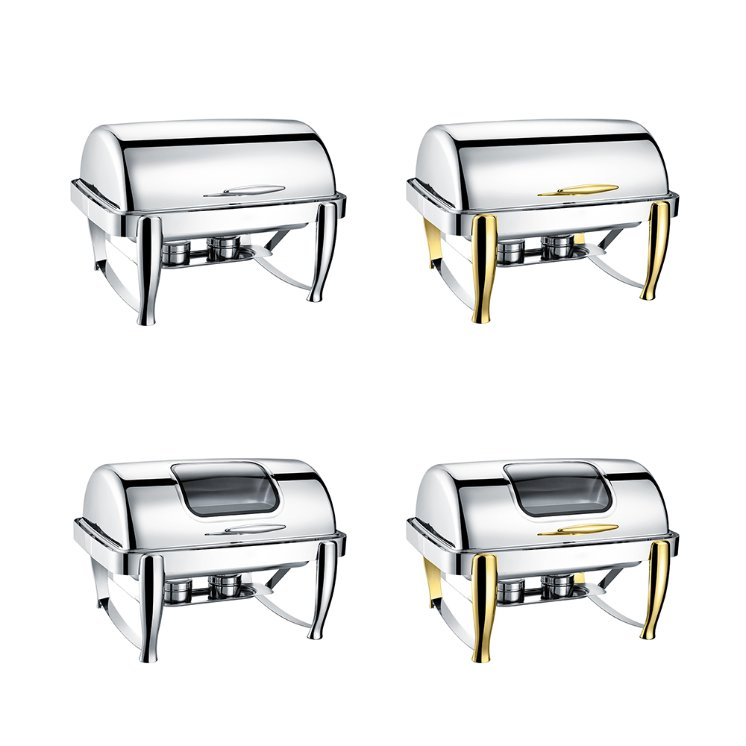 Restaurant Buffet Display Oblong Classic Chafing Dish Buffet Set