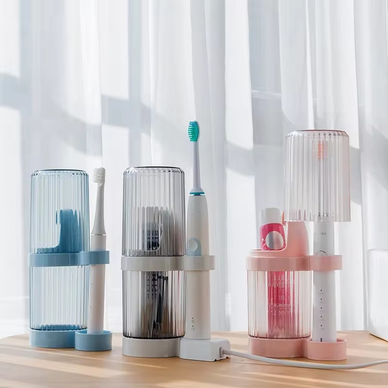 Dorm Creative Bathroom Accessories Multi-Functional Handle Wash Cup Toothbrush Holder Bathroom Set