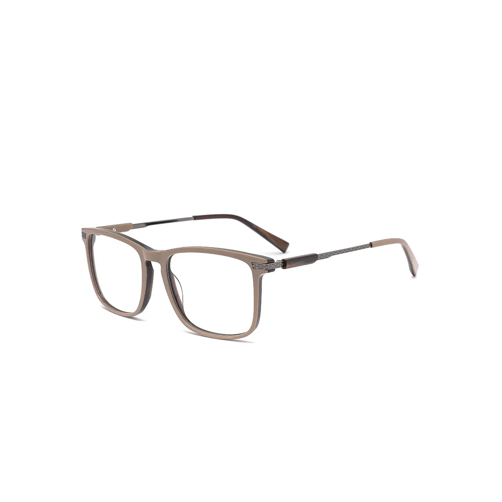Sleek Fluid Dynamics Acetate Optical Frames with Liquid Resin Suspension Temples