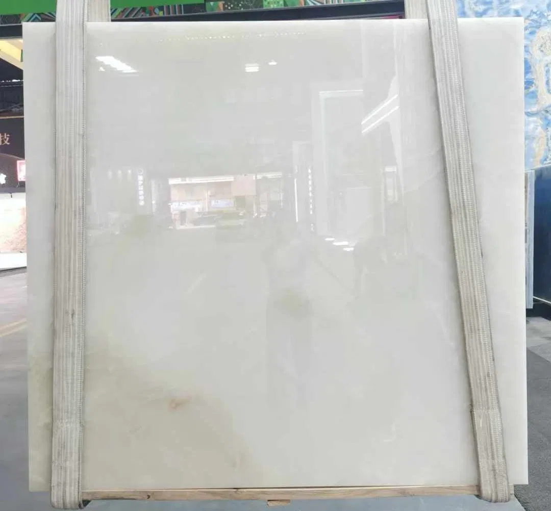White Onyx Stone Polished Big Slab for Modern Style