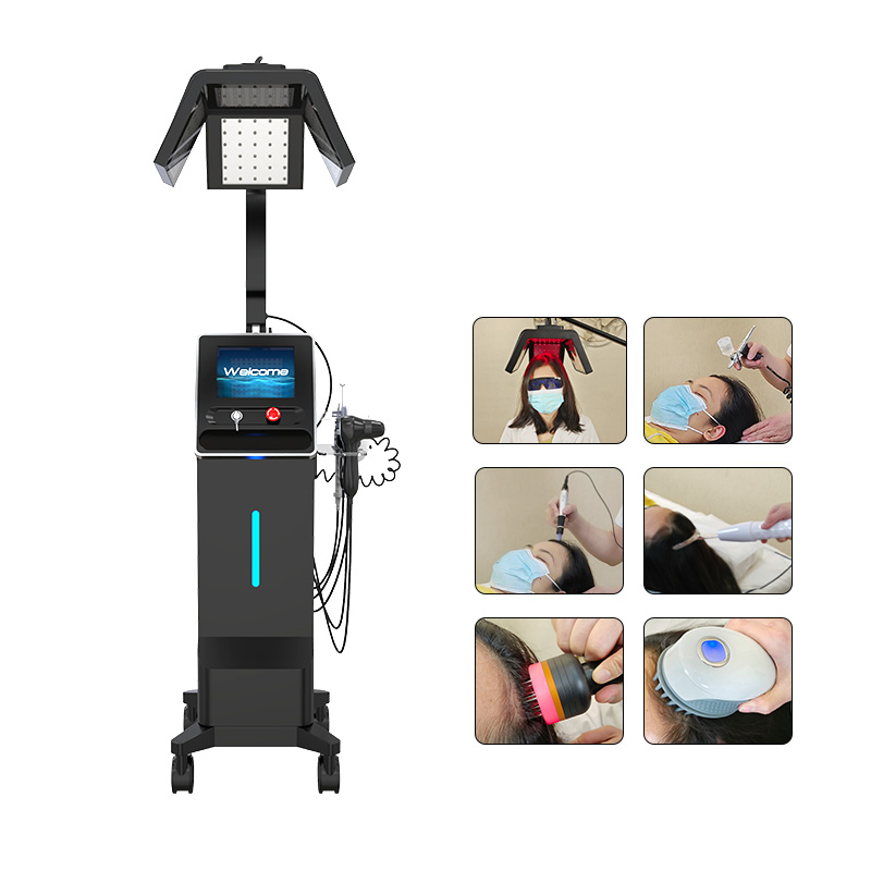 Hair Laser Stimulation Hair Growth Machine with Scalp Hair Analyzer Device