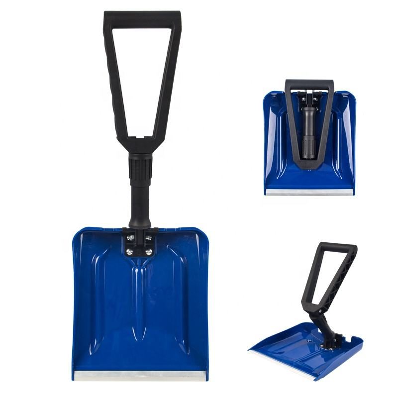Snow Shovel Compact Folding Garden Tool Lightweight Metal Handle