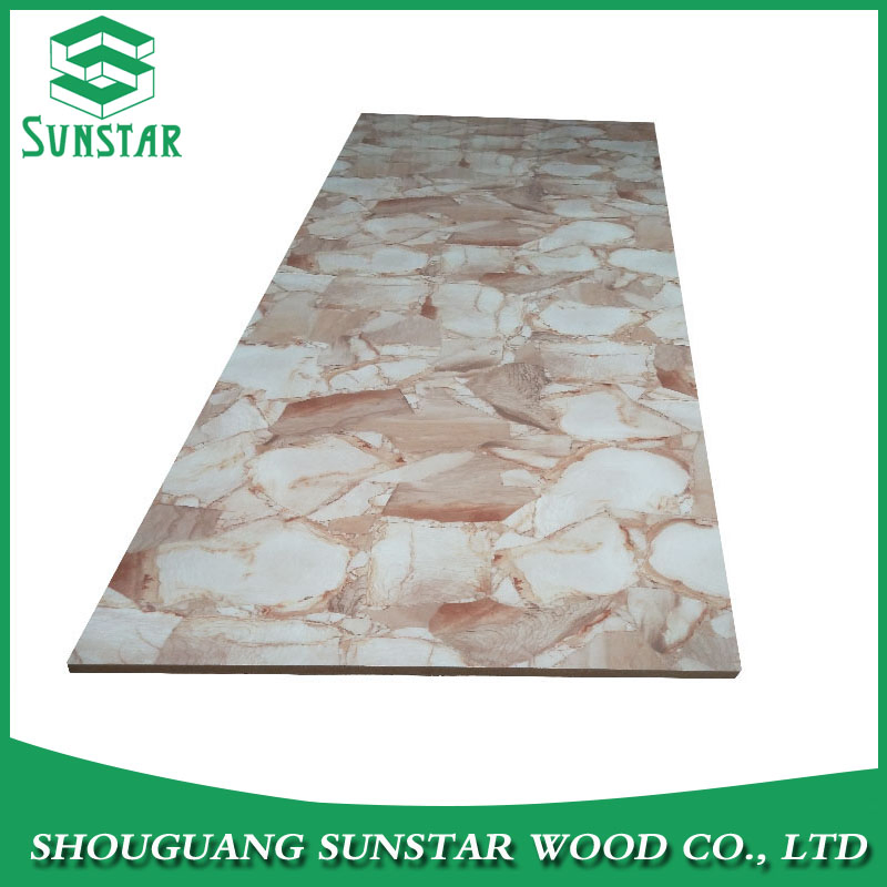 Stone Marble Color Melamine Faced MDF for Kitchen Cabinet and Wardrobe Door