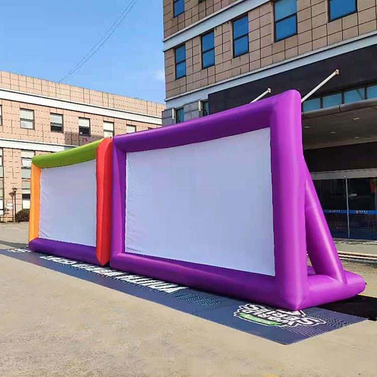 Factory Wholesale Price Outdoor Cinema Inflatable Cinema Screen Inflatable Projector Screen with Customized Size