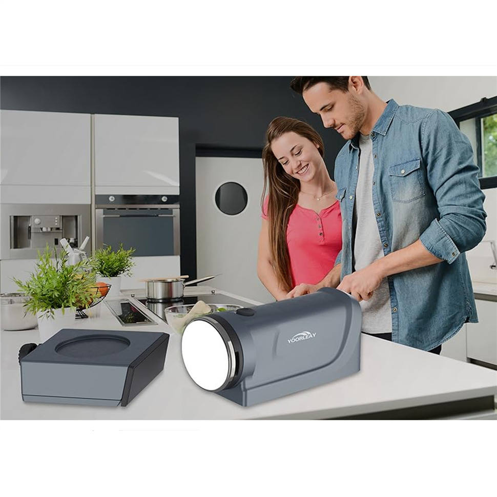 8W Electric Rolling Knife Sharpener for Home Kitchen Restaurant Outdoor Use for Chefs Household Users Battery Knife Grinder for Women