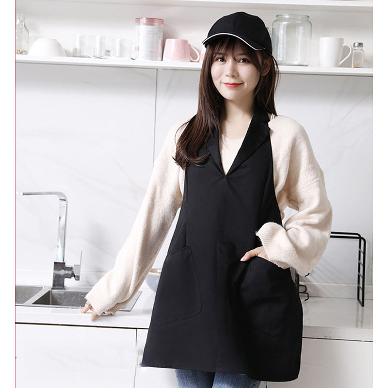 High Quality Unisex Polyester Kitchen Dress Custom Logo Printed Sublimation Waterproof Washable Apron for Cleaning