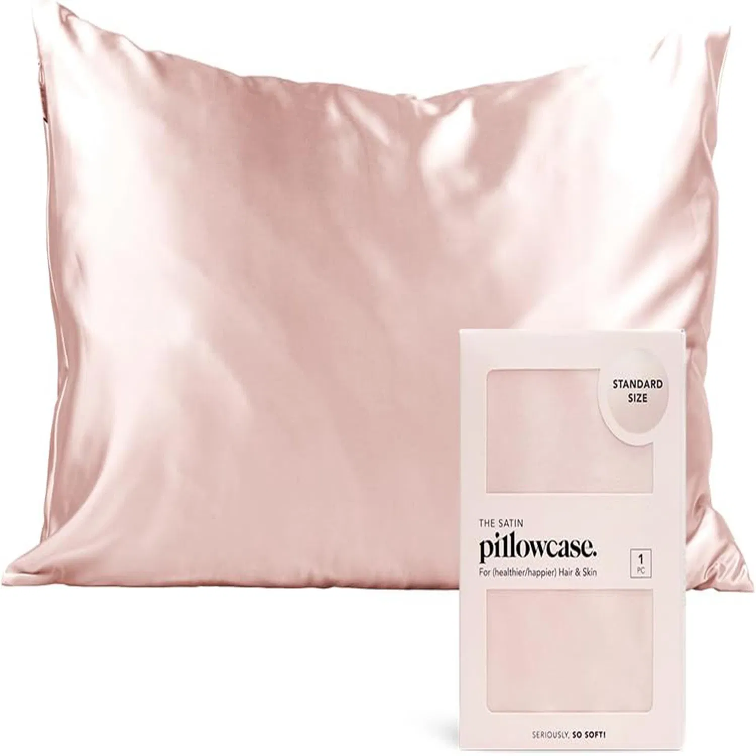 Soft Satin Pillowcase with Zipper
