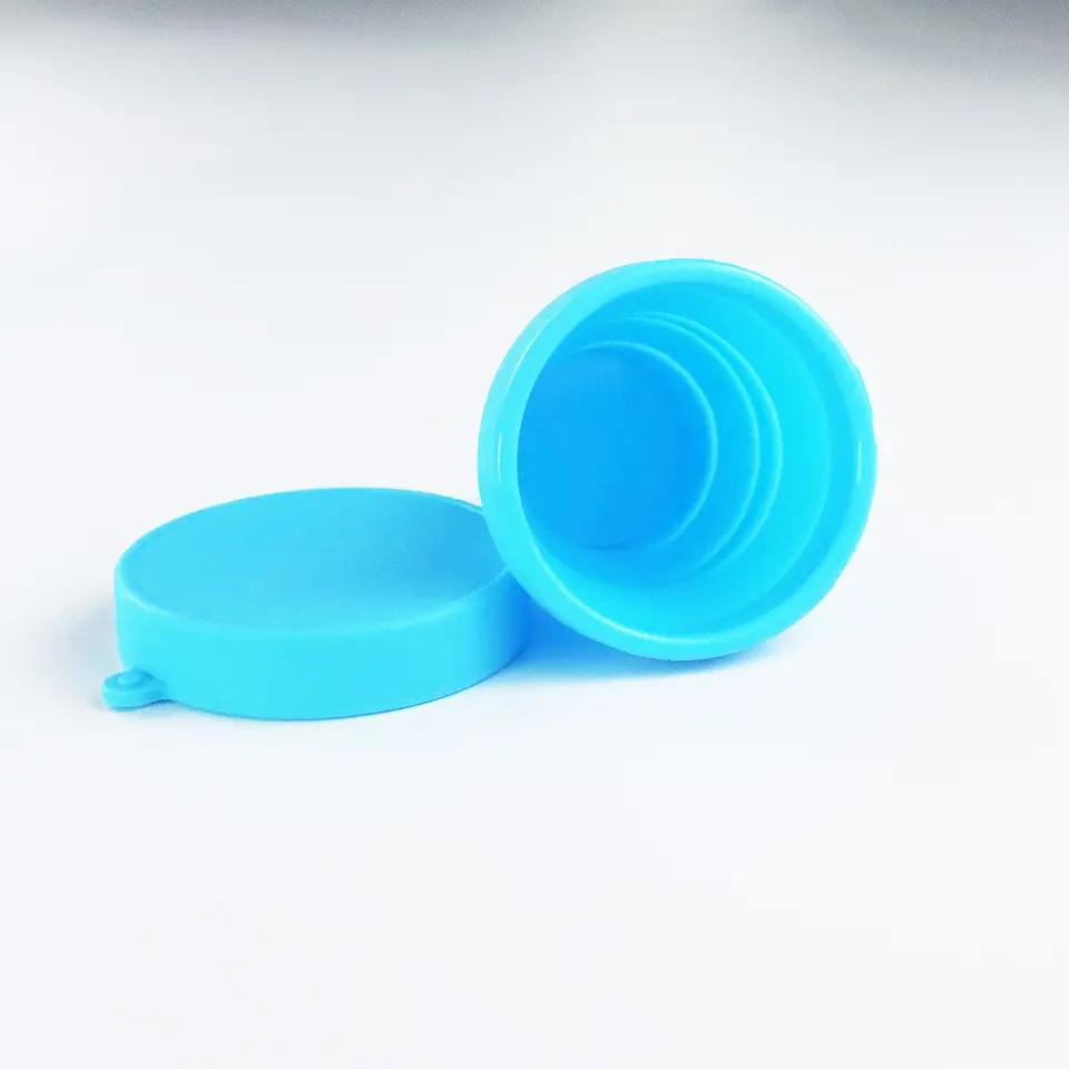 Silicone 170ml 5.7oz Mini Colorful Collapsible Foldable Folding Retractable Drinking Portable Cup with Lid for Outdoor Travel
