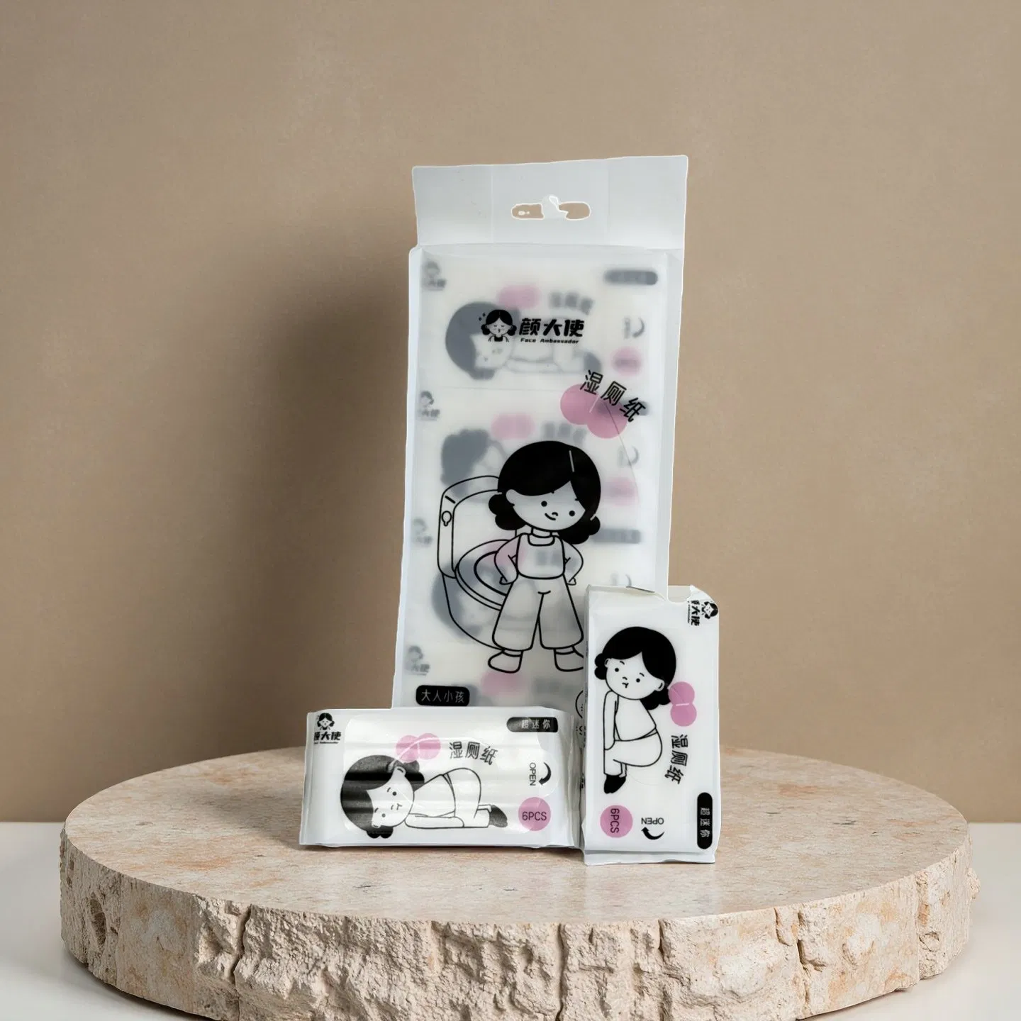 Alcohol Free Wet Toilet Paper Gentle Skin Care Wipes