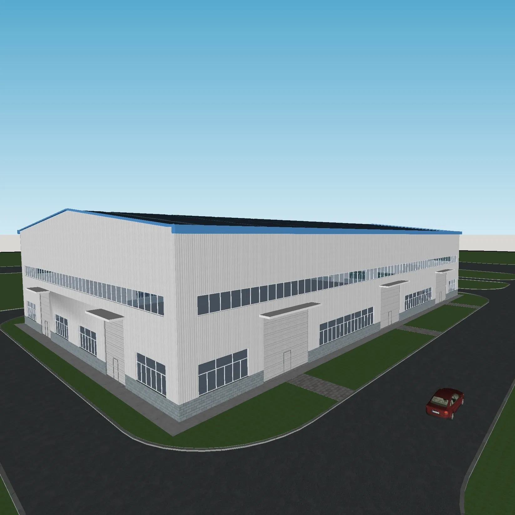 Built with High-Quality Steel Structure Materials, This Steel Structure Building