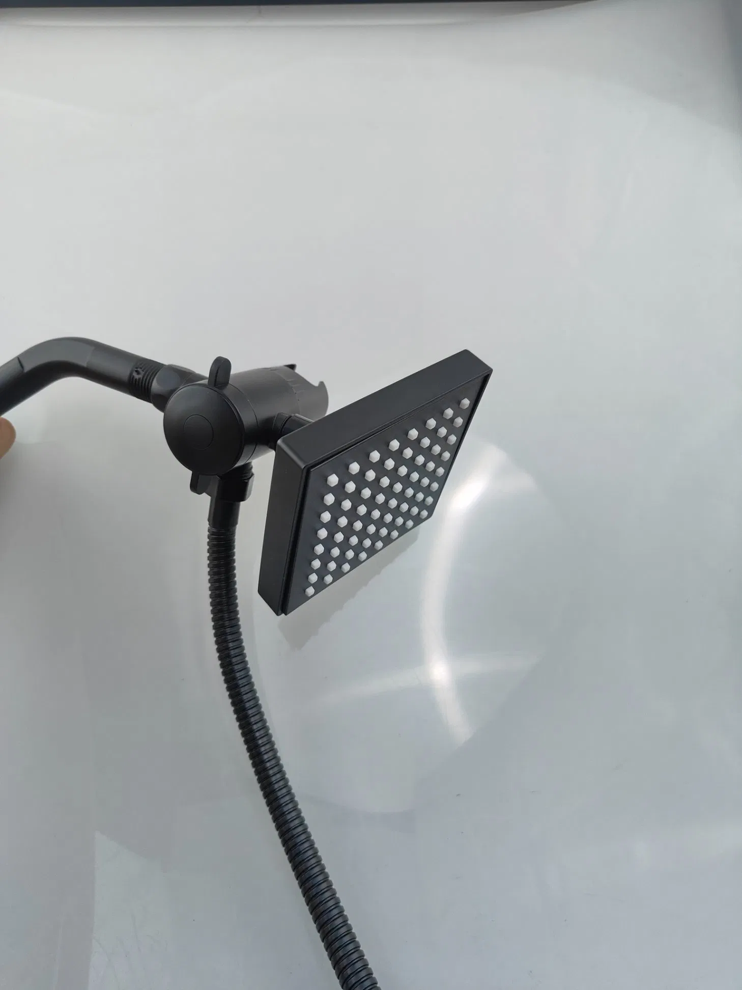 Sanitary Wares Black ABS Shower Head and Handle Shower Set