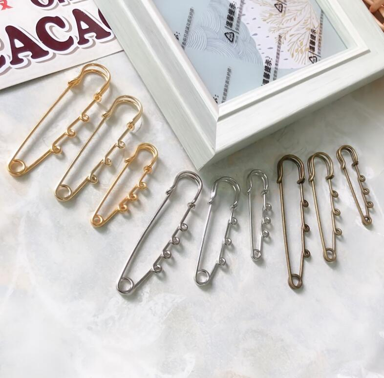 Plastic Head Safety Pins Locking Diaper Nappy Pins for Cloth Diapers, Metal Crafts Safety Pins for Decoration DIY Sewing Tools Accessory