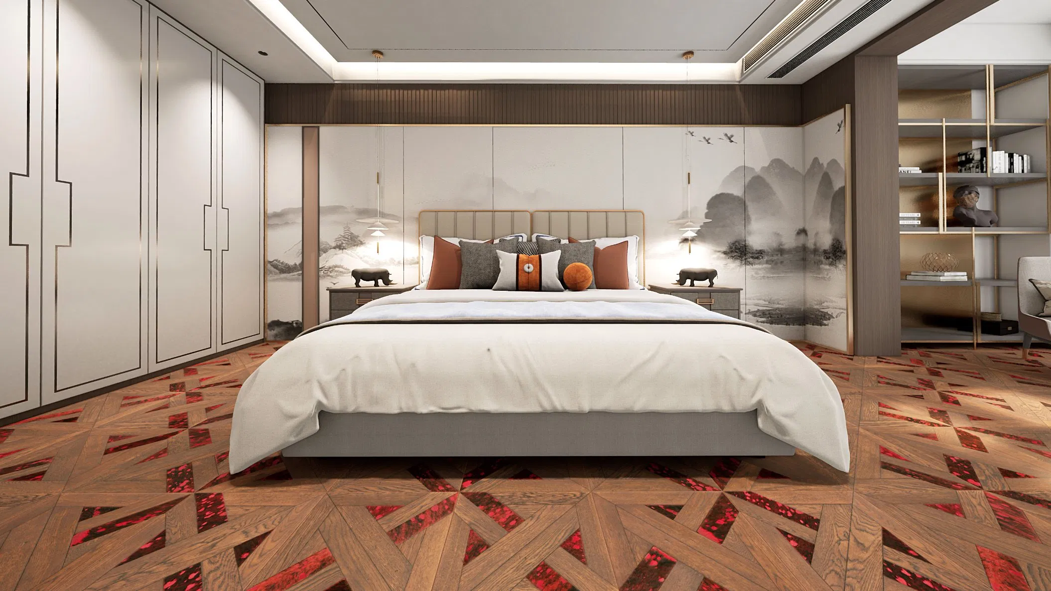 Contemporary Parquet Flooring - Engineered Wood Floor with Solid Wood Layers