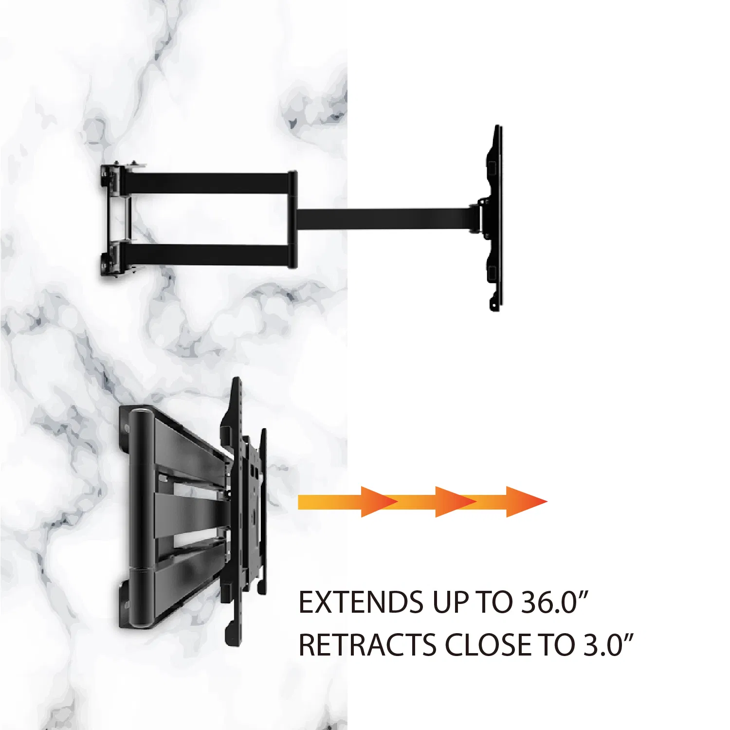 Кронштейн для ТВ Cantilever Flip Down с поворотом