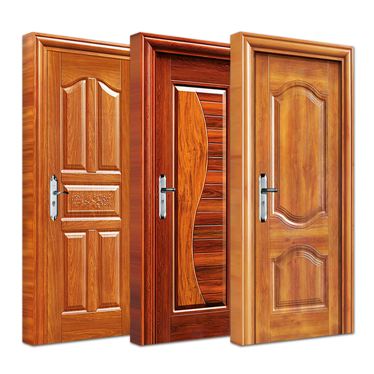 China Supplier Custom Made Home Residential Interior Room Sound Proof Steel Security Door Design for Sale