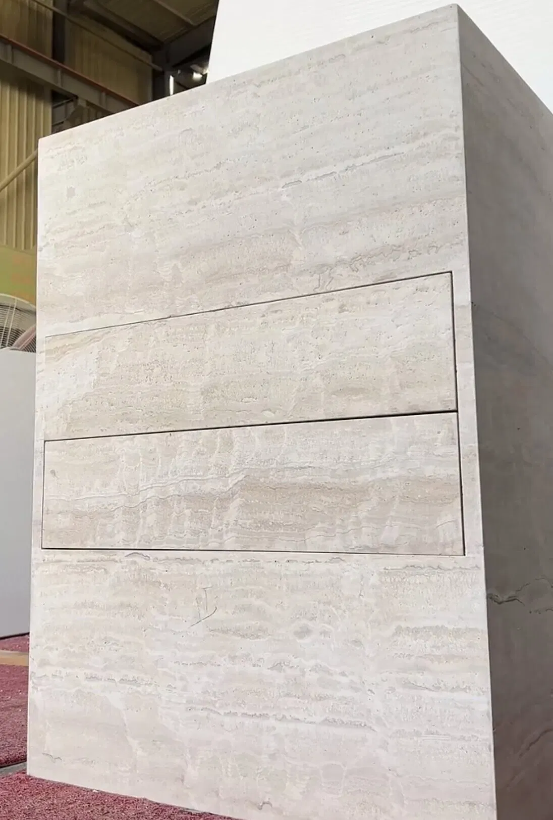 Natural stone honed/matt White Travertine Vanity Sink for interior/indoor hotel/apartment/office/restaurant/bar Bathroom/toilet