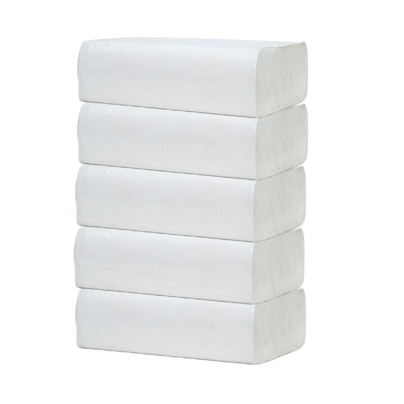 Bamboo Towel Customizable White Bamboo Pulp Hand Towels Z Fold Paper