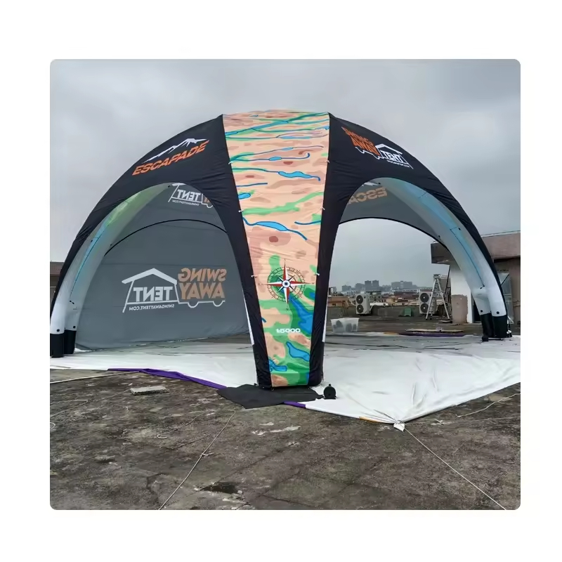 Free Design Custom Logo Tent Airtight Waterproof Inflatable Tent for Outdoor Events 4 X 4m Gazebo Inflatable Sealed Air Tent