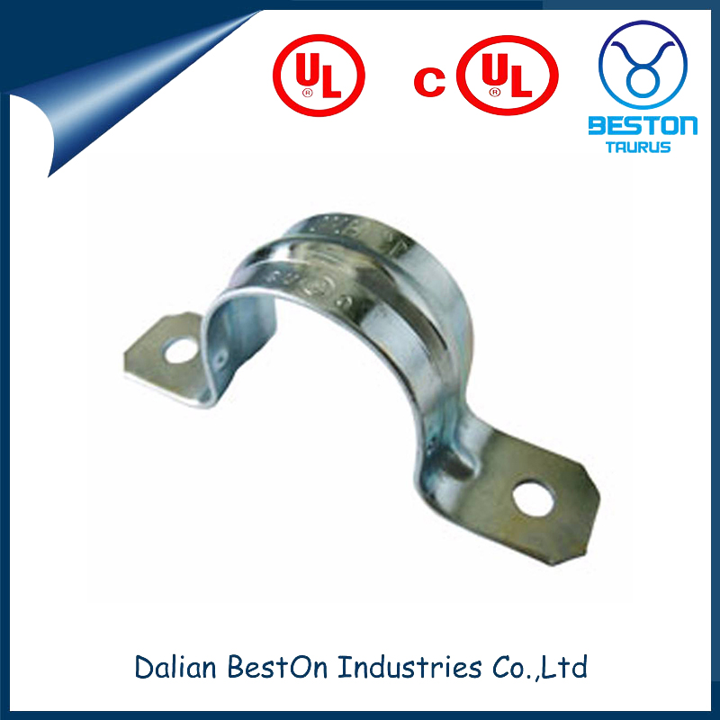 Dalian Beston Mounting Hole Size 9/32" Rigid Conduit Strap Thickness 14 Ga 0.11000 Lbs Tubing Size 1" Od One Hole Tubing Clamp with Electro Galvanized Finish