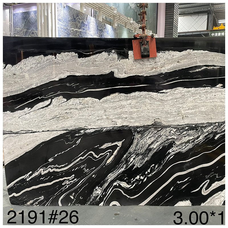 Brazilian Luxury White and Black Horse Copacabana Quartzite for Countertops