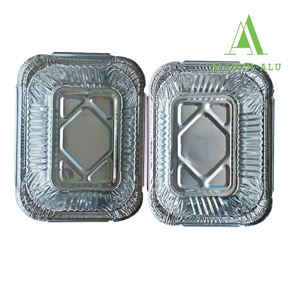 Free Sample Eco-Friendly Food Packaging Box Disposable Aluminum Foil Takeaway Container