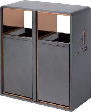 Мусорное ведро из нержавеющей стали, современный дизайн