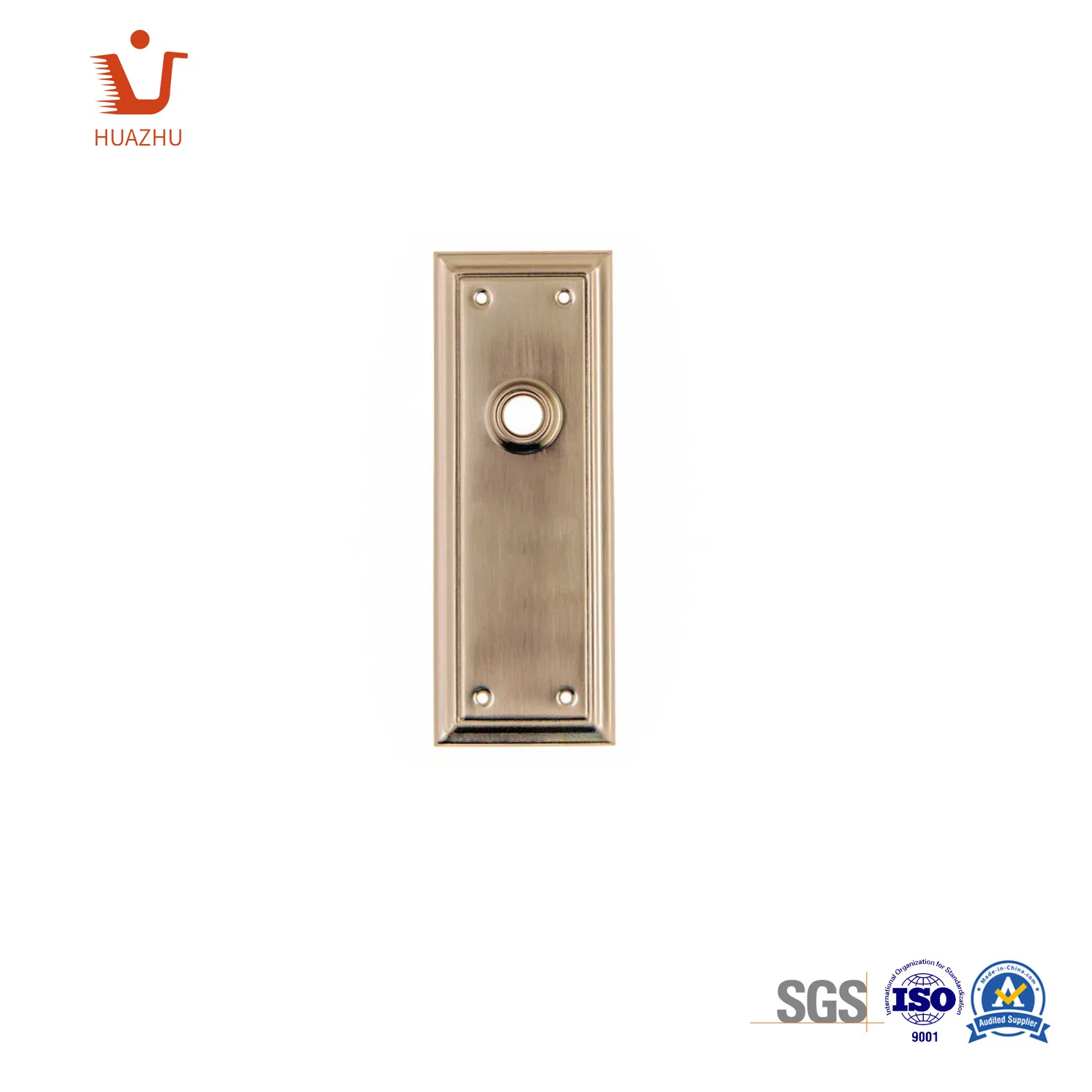 Zinc Alloy Brass Fingerprint Door Lock Plate Cover Door Back Plate OEM Factory