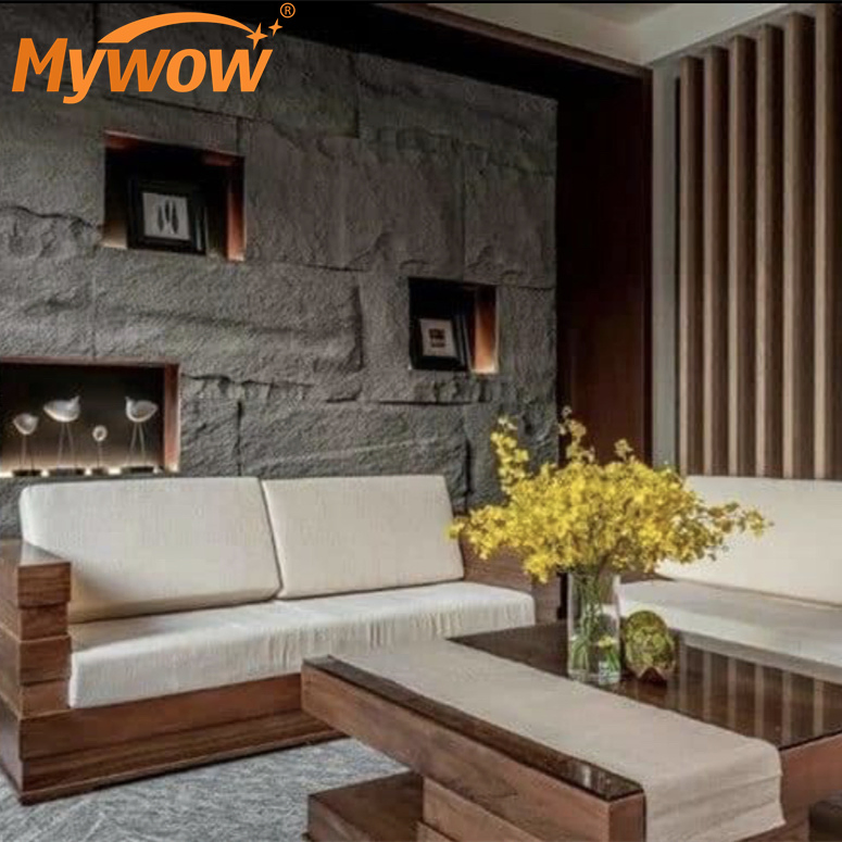 Popular Designs Different Sizes Artificial Rock Panels PU Faux Mushroom Stone