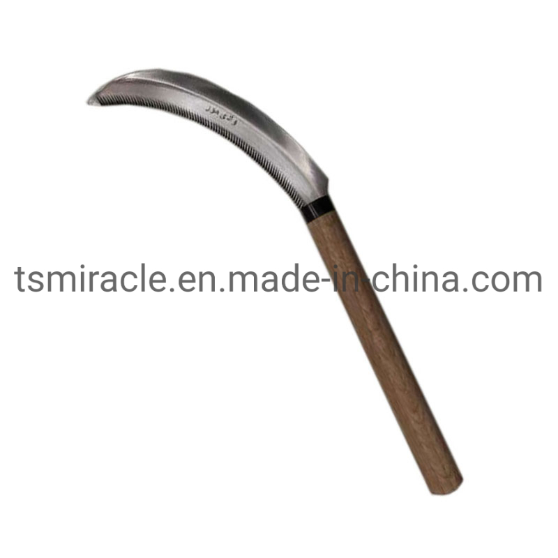 Si206CS Japanese Agricultural Tools Grass Rice Harvesting Weeding Serrated Toothed Knife Sickle