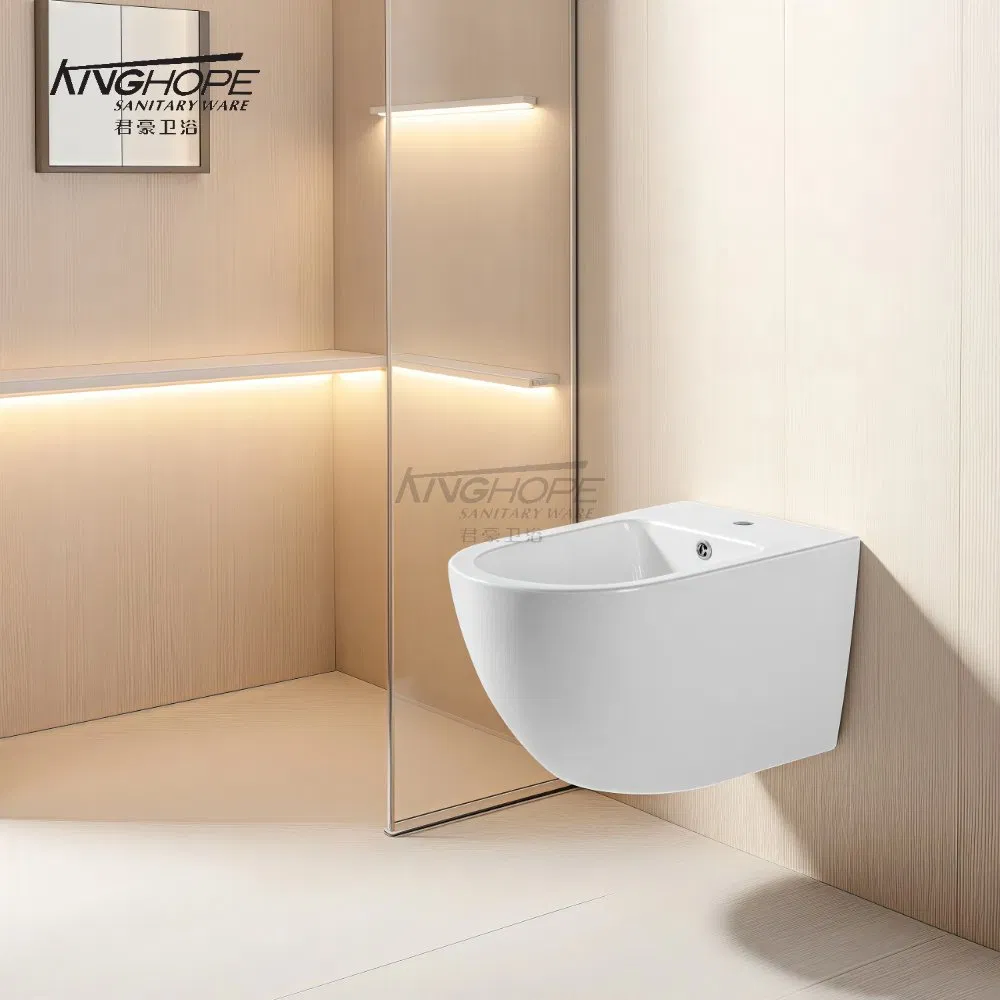 Wholesale Economic Bidet Bathroom Ceramic Sanitary Ware Wall-Mounted Bidet for Women Care