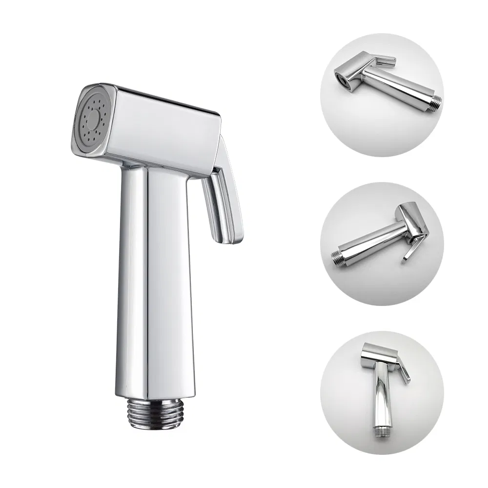 Sanitary Ware Hygienic Shower Chromed ABS Plastic Bidet Sprayer Shattaf