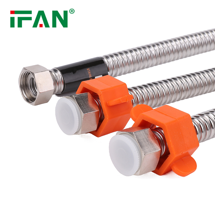 Ifan DIN 8074 Low Price Shower Hose OEM ODM Full Size Stainless Steel Corrugated Pipe