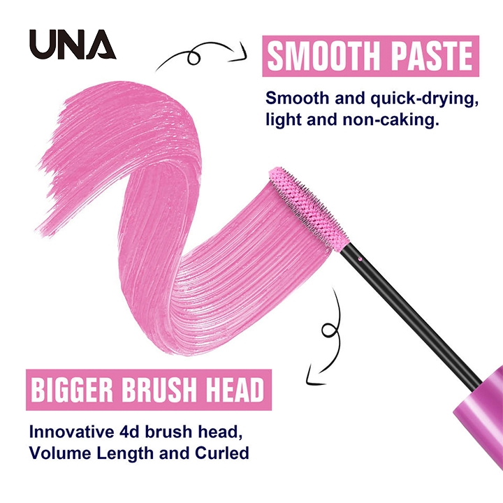 Colorful Mascara Long Lasting Thicken White Pink Brown Eyelash Voluming Waterproof Curling Colored Liquid Mascara