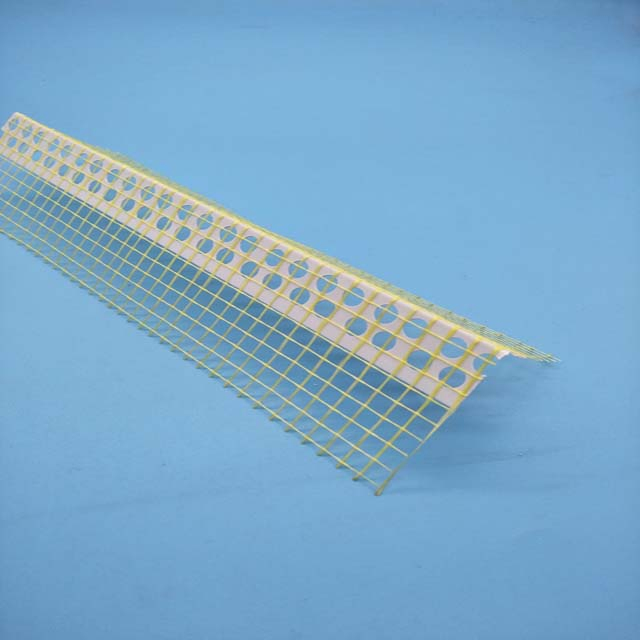 2.5m Length PVC Corner Bead with 10cm Fiberglass Mesh 145GSM