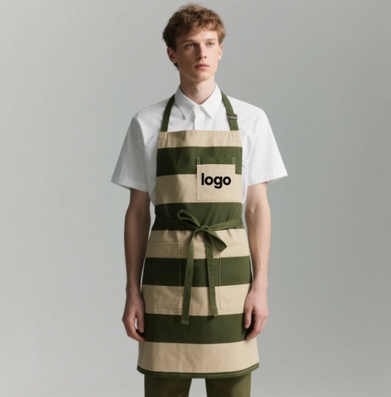 Women Men Denim Waterproof Aprons Kitchen Chef Apron Custom Logo Apron for Beauty Salon Hairdresser Barber Work