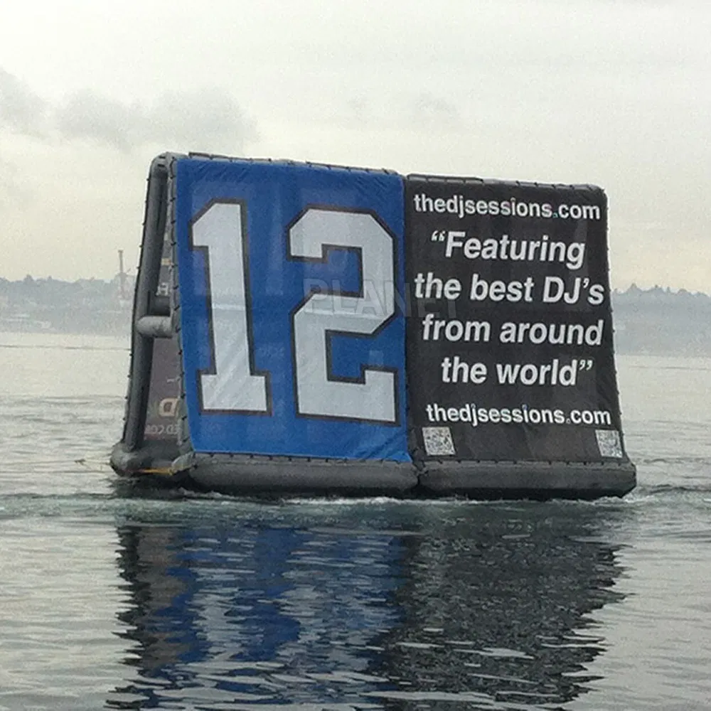 Custom Floating PVC Inflatable Frame Water Advertising Billboard