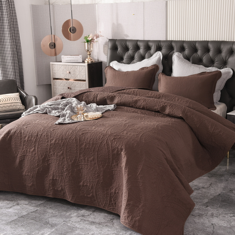 Factory Direct Bedding Bedspread Cover Set for Bedroom Hotel Wholesale Wash Cotton Quilt Cover Set