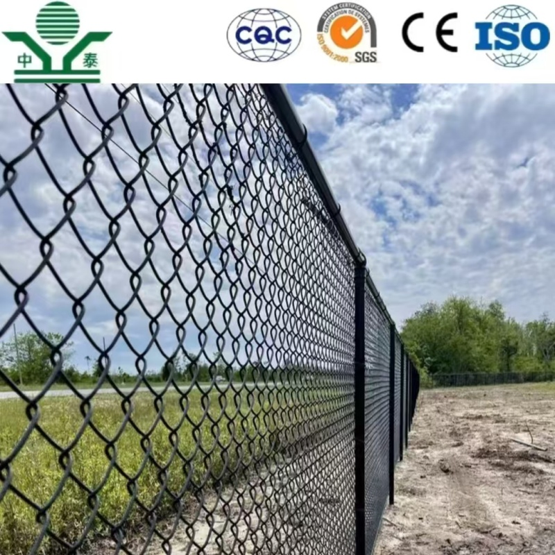 PVC Coated 6.0mm 100× 100mm 6.0m Chain Link Fence for Zoo Enclosures