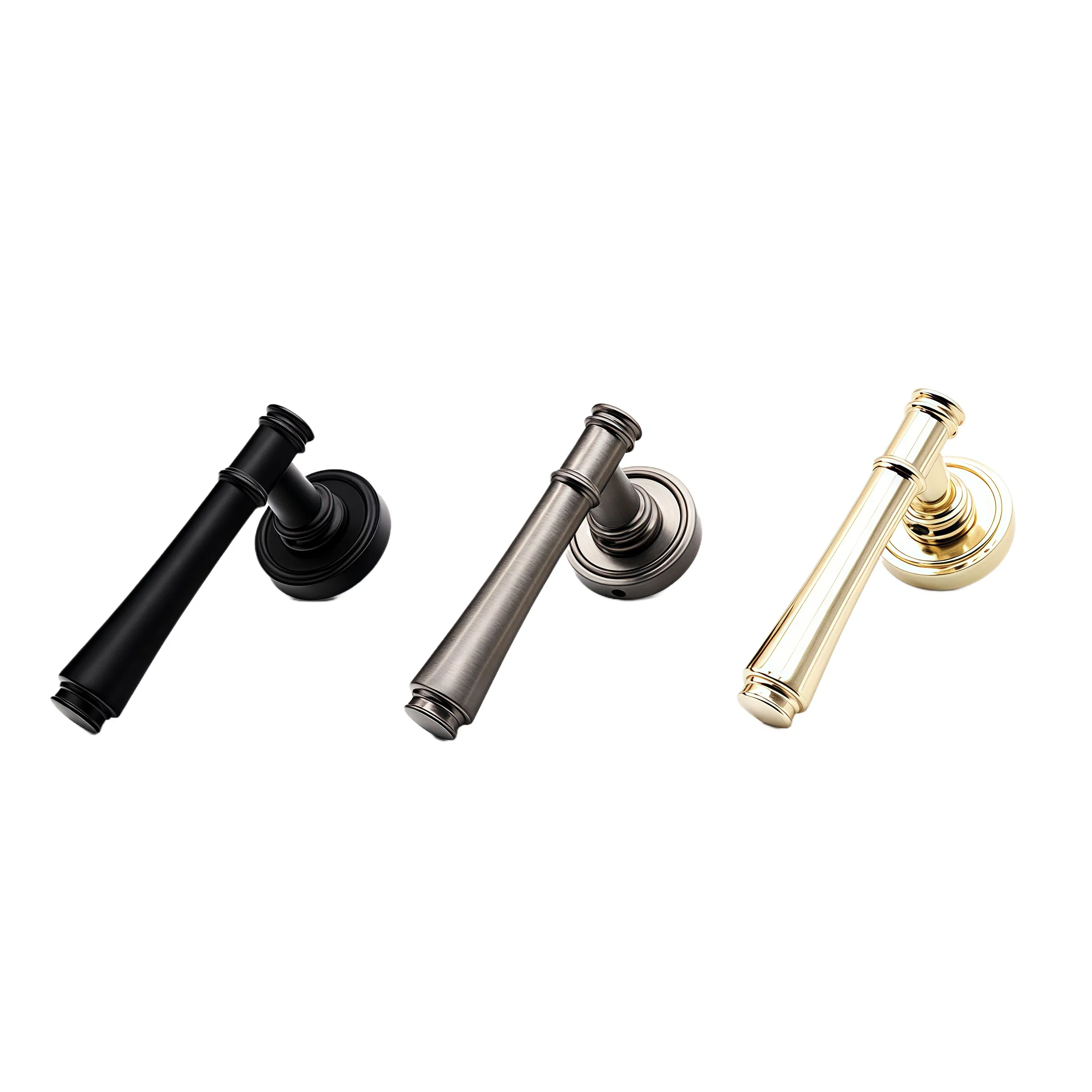 Building Hardware Goods Vintage Zinc Alloy Split Door Lever Handle Door Lock Door Handle Door Hardware for Wooden Door