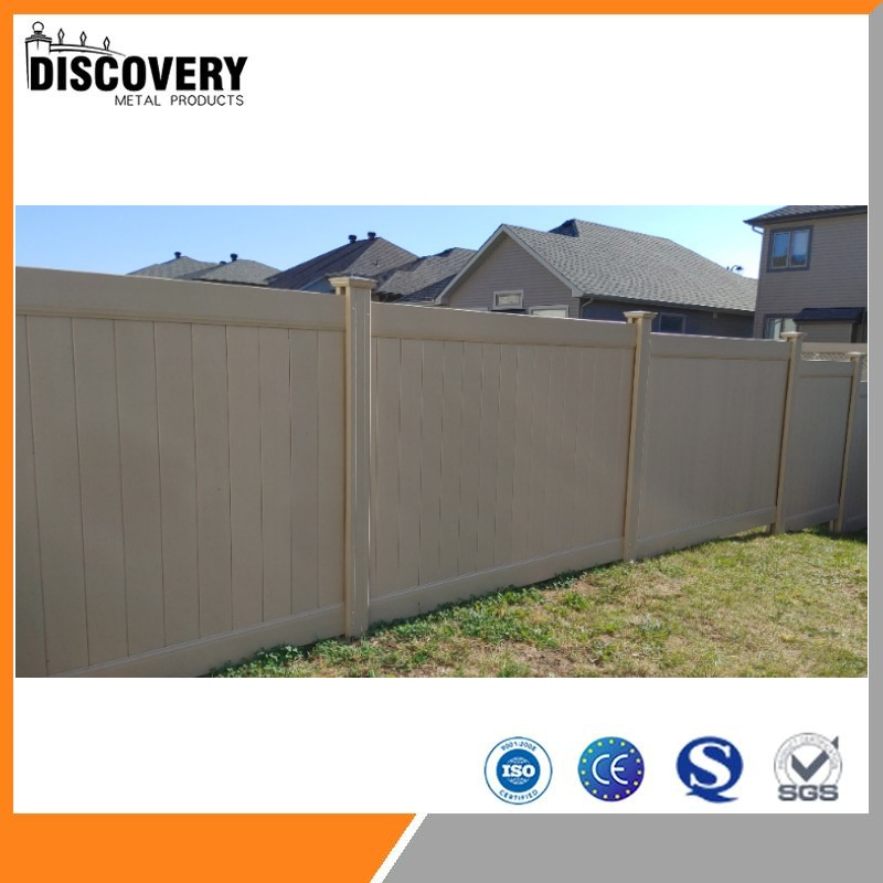 China Factory Custom Outdoor Design DIY Installation Co-Extrusion Wood Plastic Composite Aluminum Garden Panels Wall Privacy Fence 180X180 for House