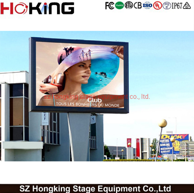 Outdoor P10 Waterproof Full Color Video Wall Advertising High Brightness Aluminum Panel LED Billboard